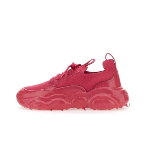 MOSCHINO Низкий топ Повседневная обувь Женская Розовый Красный