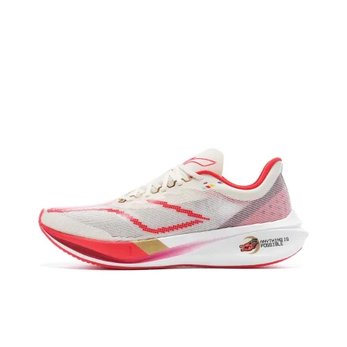 Feidian 3 Challenger Дышащая Низкая Обувь для Бега Мужская Белая Красная Ограниченная Серия Год Дракона