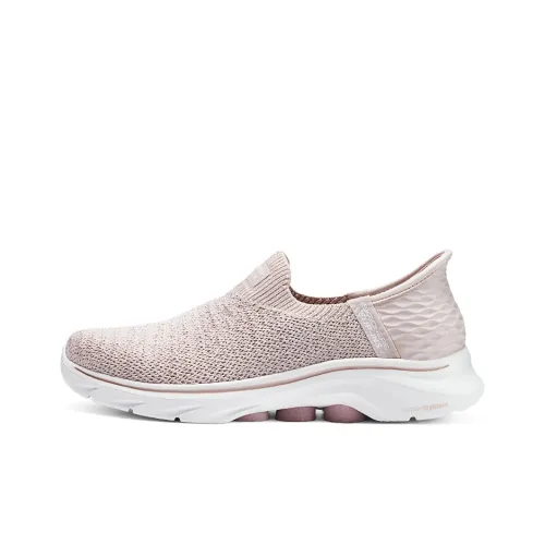 Skechers GO WALK 7 Амортизация Устойчивый к истиранию Дышащий Легкий Низкий Топ Повседневные Беговые кроссовки Женские Розовые