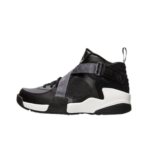 Nike Air Raid Slip Resistant Abrasion Resistant Low Топ Винтажные баскетбольные кроссовки Мужской Черный белый