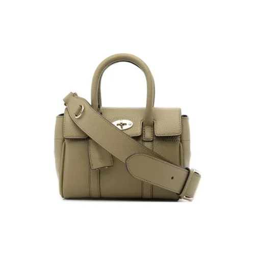 Mulberry Bayswater Кожа Одно плечо Сумка Мини Женская Хаки зеленый
