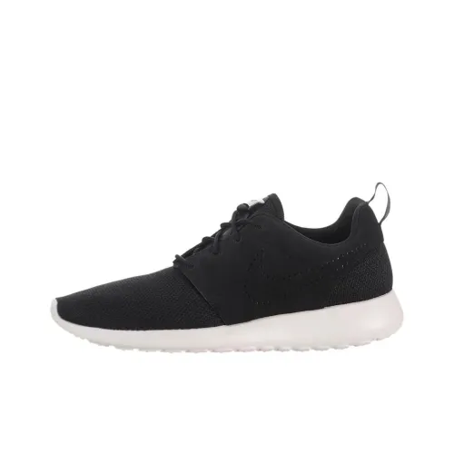 Nike Roshe One Устойчивые к истиранию Низкие Беговые кроссовки Мужские Черные