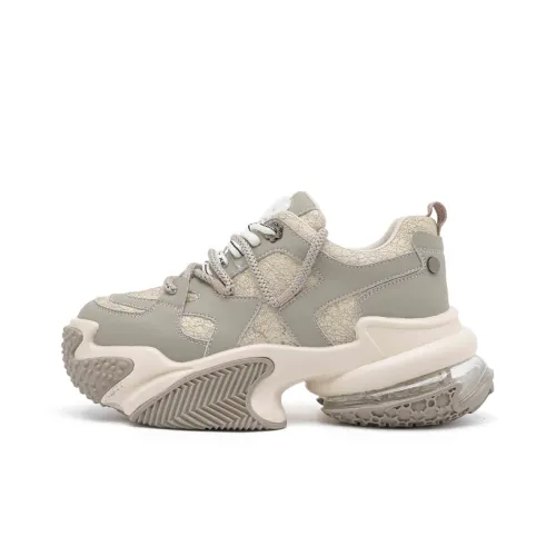 AIFUlIn Evelyn Устойчивый к истиранию MID Топ Толстая подошва Кроссовки Женские