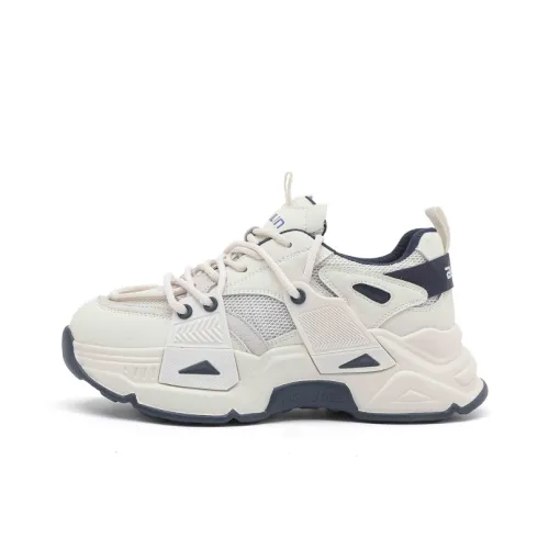 AIFUlIn Evelyn Low Топ Толстоподошвенные кроссовки Женские Бежево-синий