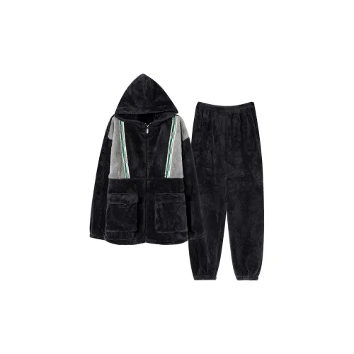 Qin Jing Темно-серый Мужской Пижамный комплект