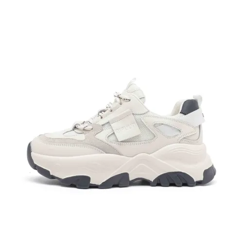 AIFUlIn Evelyn Low Топ Толстоподошвенные кроссовки Женские Бежево-синий