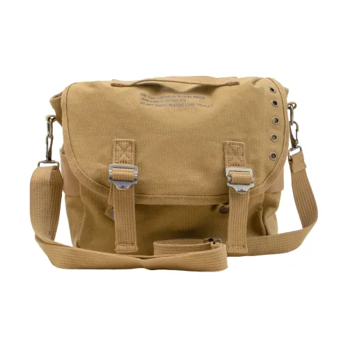 MADEN Холщовая сумка сумка для доставки сумка через плечо средний размер унисекс хаки черный