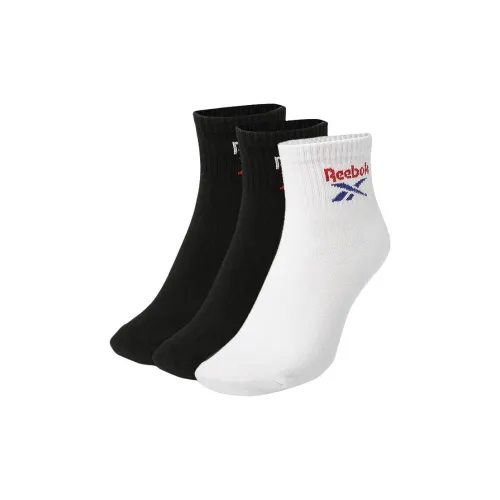 Reebok совместный бренд 3 пачки черные + черные + белые мужские носки