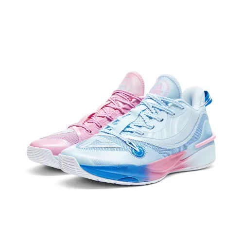 PEAK Taichi BeiDou Противоскользящие Устойчивые к износу Устойчивые к отскоку Низкие Баскетбольные кроссовки Мужские Heartbeat Розовые