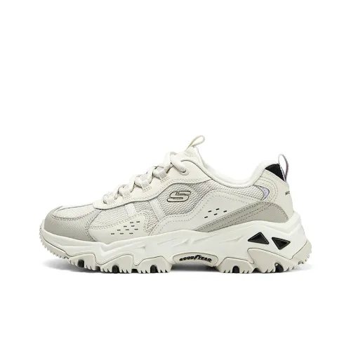 Skechers Уличная обувь Низкий топ Белый Коричневый Женский