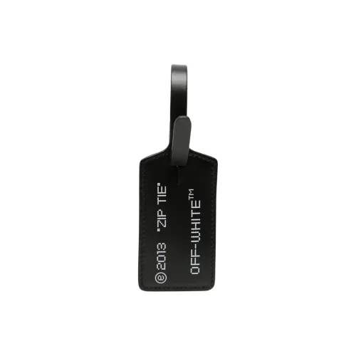 Off Белый Zip Tie Телячья кожа Сумка Аксессуар Мужской Черный