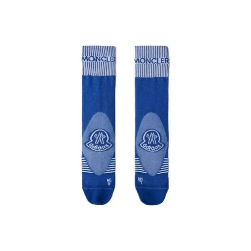 Adidas x Moncler Колено Высокие Носки Унисекс 1 Пачка Синий