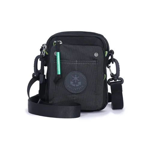 Volunteer Oxford Сумка через плечо Маленькая Мужская Черная Серый Зеленая Армейский Зеленый