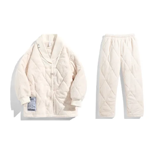 Same Language Женские, Оранжево-белый Женские Пижамные комплекты