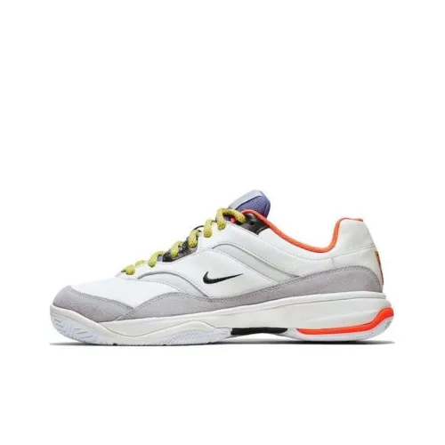 Nike Court Lite Амортизация Износостойкие Низкие Кроссовки для Тениса Унисекс Белые