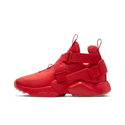 Nike Air Huarache Устойчивые к истиранию Низкие Беговые кроссовки Женские Красные