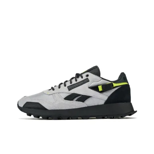 Reebok Classic Leather Беговые кроссовки Низкий верх Светло-серый Унисекс