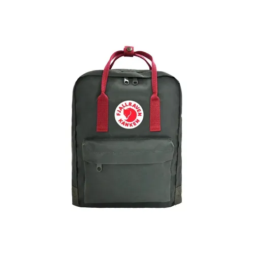 Fjallraven Kanken 16L Рюкзак Outdoor Сумка Виниловая Forest Green Bull Red Multicolor Unisex