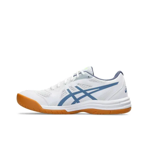 Asics Гель UPCOURT 5 Тренировочные Кроссовки Низкие Белые и Синие Мужские