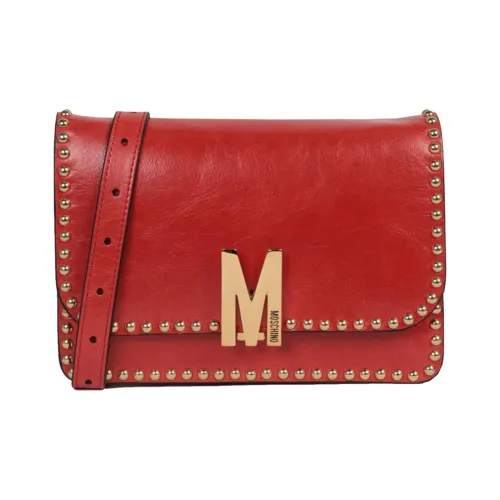 MOSCHINO Сумка через плечо из кожи женская красная