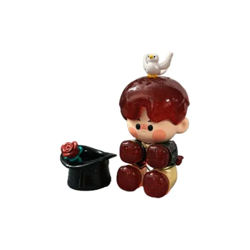 POP MART Коллаборация PINO JELLY Rose Gentleman Прозрачный Слепой Бокс с Карточкой