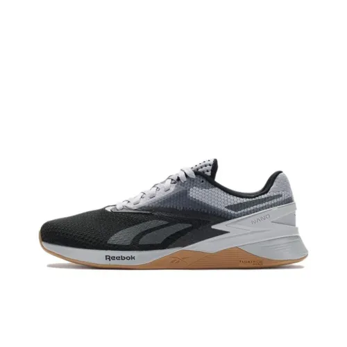 Reebok Nano X3 Тренировочные Кроссовки Низкие Топ Черный Серый Цвет Унисекс