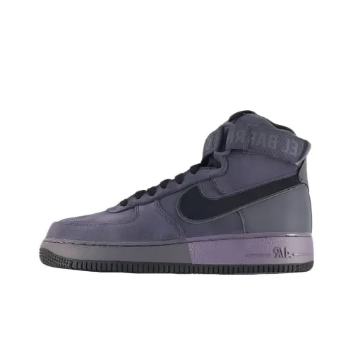 Nike Air Force 1 Амортизация Высокие Кроссовки для скейтбординга Мужские Серые Фиолетовые