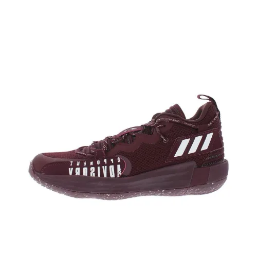 Adidas D Lillard 7 Dame 7 SM EXTPLY Противоскользящий Низкий Топ Баскетбольные Кроссовки Мужской Красный