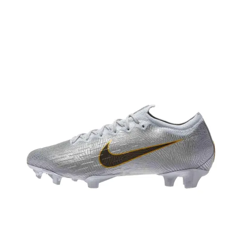 Nike Mercurial Vapor 12 FG Твердый грунт Природная трава Противоскользящие Устойчивые к истиранию Футбольные бутсы Мужские Серебряный