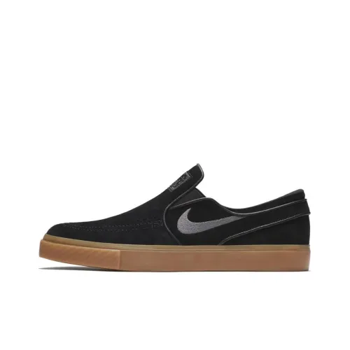 Nike SB Zoom Stefan Janoski Устойчивые к истиранию Низкие Кроссовки для скейтбординга Мужские Черные