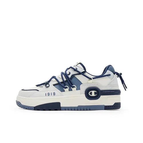 Чемпион Bumper V1 Наушники Trainer Противоскользящие Устойчивые к износу Низкие Кроссовки для скейтбординга Мужские Серые