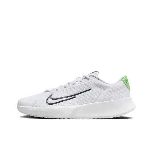 nike Vapor Lite 2 Устойчивый к истиранию Дышащий Низкий Топ Кроссовки для тенниса Женские Белый Черный