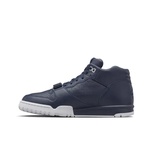 Nike Air Trainer 1 Fragment Design Obsidian Амортизация MID Топ Тренировочные Кроссовки Мужские Синие