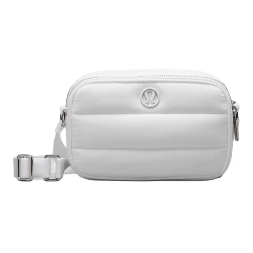 lululemon Wunder Puff Series Нейлон Camera Сумка Сумка через плечо Женская Белая