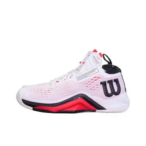 Wilson Теннисные Кроссовки MID Топ Белый/Черный/Розовый Красный Мужской