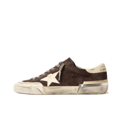 Golden Goose Супер Звезда Скейтборд Кроссовки Низкие Кофейные Мужские
