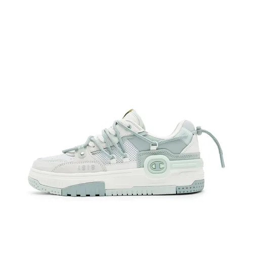 Champion Bumper V1 Наушники Trainer Low Топ Скейтборд Кроссовки Женские Светло-зеленые