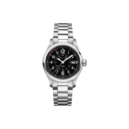 HAMILTON Автоматический Механический Механизм Мужские Часы Khaki Field Series 40 мм Черные