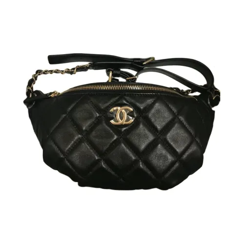 CHANEL Lambskin Tote Women's Black