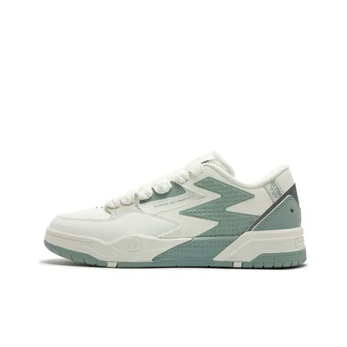 361° BIG3 Амортизация Покрытие Низкий Топ Скейтборд Кроссовки Женские Белый Зеленый