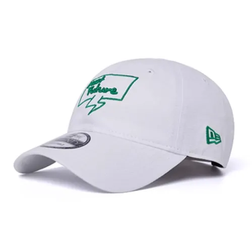 New Era Хлопковые кепки унисекс белые