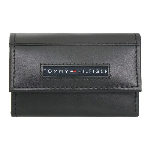 Tommy Hilfiger Кожа Key Pouch Стандартный Мужской Черный
