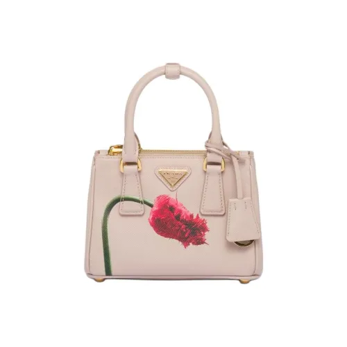 PRADA Galleria Killer Bag Сумка через плечо из кожи мини-сумка для женщин цвет Лотос