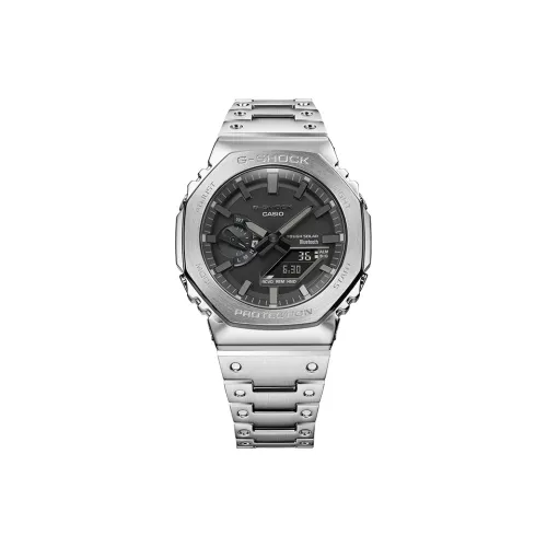 CASIO Кварцевый механизм ремешок из нержавеющей стали мужские часы черный циферблат