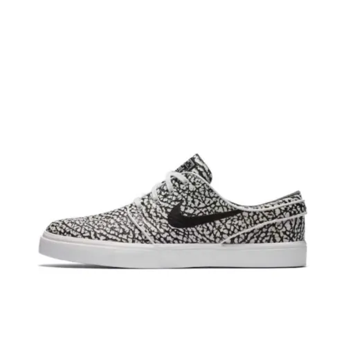 Nike SB Stefan Janoski Slip-on Устойчивые к истиранию Низкий Топ Скейтборд Кроссовки Унисекс Черный