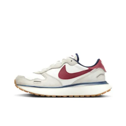 Nike Phoenix Waffle Амортизация Устойчивый к истиранию Дышащий Низкий Топ Повседневный Городской Коммутирование Беговые кроссовки Женские Серый