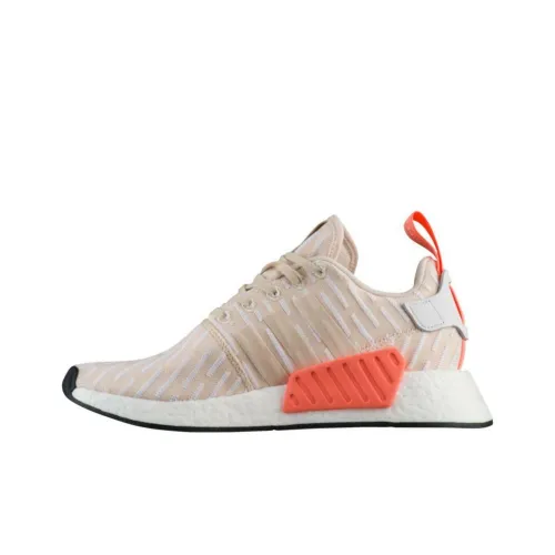 Adidas Originals NMD_R2 Linen Slip-on Lightweight Low-Top Casual Women's Linen White Adidas Originals NMD_R2 Adidas Originals NMD_R2 Лён Slip-on Легкий Низкий Топ Повседневный Женский Лён Белый