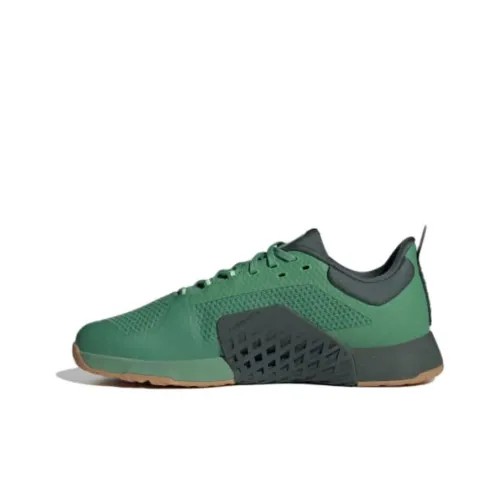 Adidas Dropset Аbrasion Resistant Дышащие Низкие Кроссовки для тренировок Унисекс Зеленые