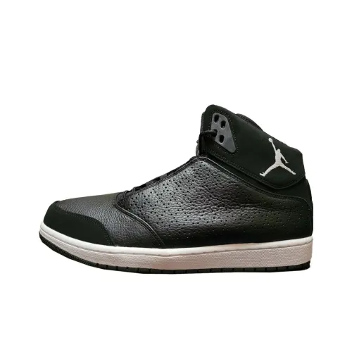 Jordan Flight Устойчивый к истиранию Дышащий Сбалансированный Легкий MID Топ Винтажные баскетбольные кроссовки Унисекс Черный