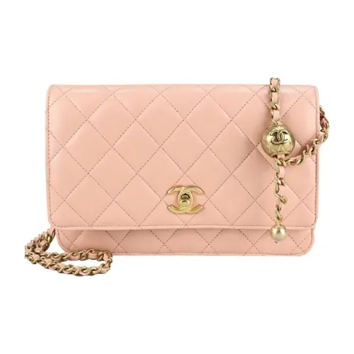 CHANEL WOC Овечья кожа Сумка через плечо Женская Кораллово-розовая